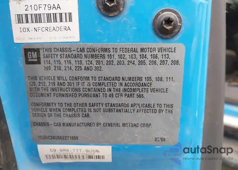 2006 GMC Sierra 2500Hd Work Truck from USA, damaged, VIN 1GDHC24U06E271859